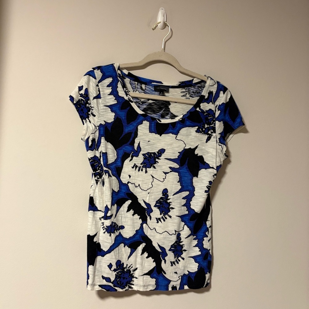 The Limited Floral Short Sleeve Blouse Medium